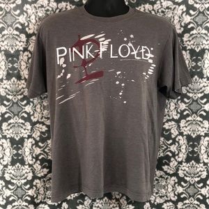 Pink Floyd Gray Paint Splatter Band Tee